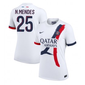 Paris Saint-Germain Nuno Mendes #25 Borta Kläder Dam 2024-25 Kortärmad